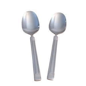 Pair JA Henckels Savant Soup Spoons  18/10 Stainless Steel
